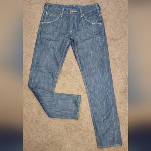 Levis 511 Skinny vtg style back strap pants Blue Denim Jeans Sz:34/34